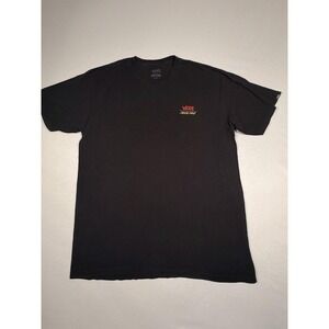 Vans Shirt Mens Large Black Santa Cruz Checkerboard Graphic Tee Off The Wall